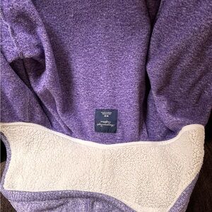 American Eagle Outfitters Purple zip hoodie with Sherpa lined hood